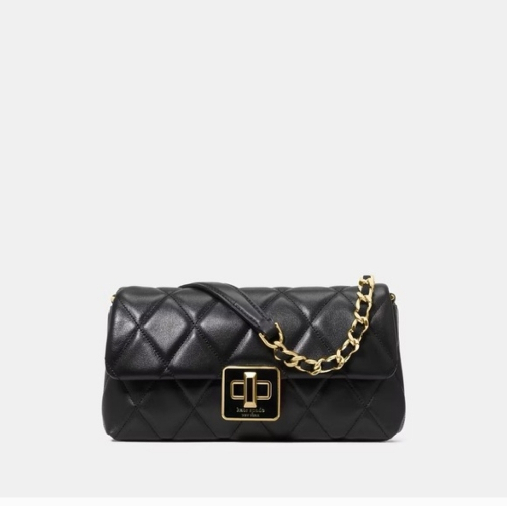 Kate Spade Carey Quilted Mini Crossbody, Black